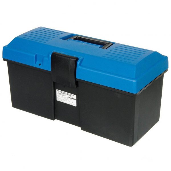 Ящик для инструментов, 38х18.5х19 см, пластик, Bartex, пластиковый замок, 2780355010