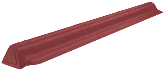 Конек торцевой для Ондувиллы красный длина 1,06 м